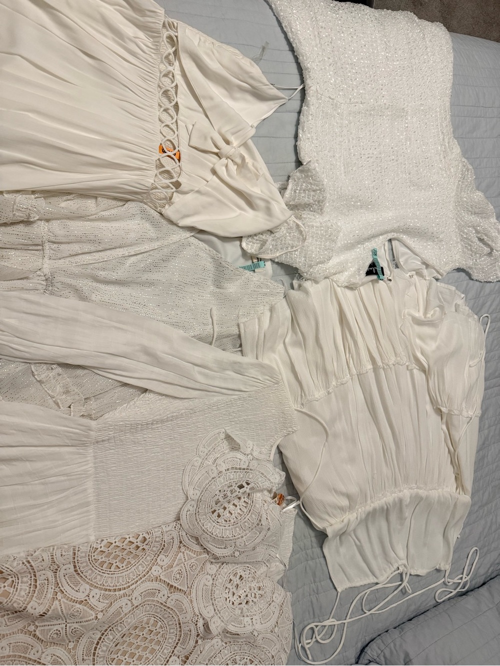 Assorted White Women's Dresses - Lace, Crochet & More